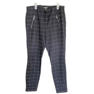 Massimo Fabro Womens Pants Sz 10 Plaid Italy Trouser Preppy Office Career Wear